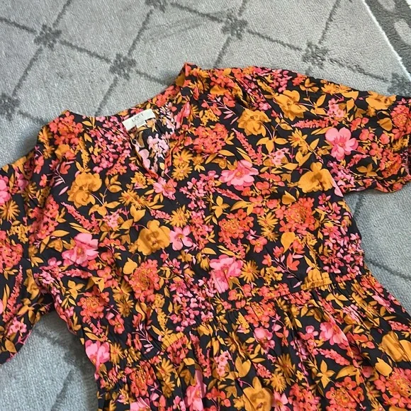 LOFT Floral Mini Dress - Picture 3 of 7